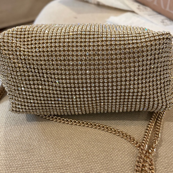 J. Crew Champagne Mini-Rhinestone Handbag/NWT - Picture 8 of 11